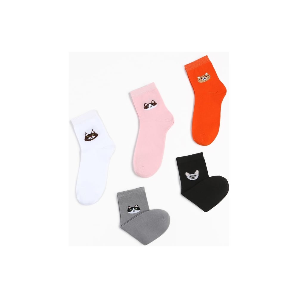 Изображение товара Набор женских носков KAFTAN Meow 5 пар, р. 36-39 (23-25 см) 5482592