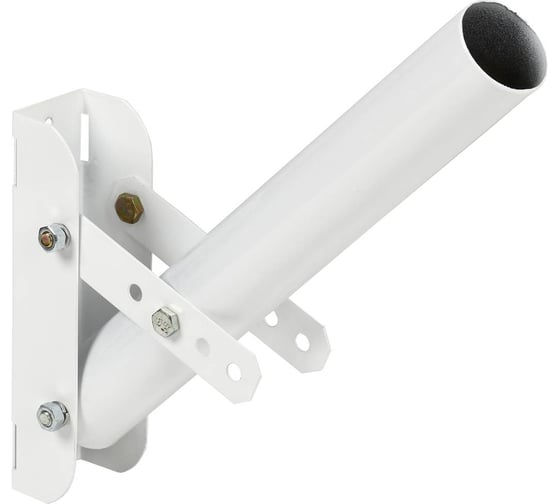Изображение товара Кронштейн IEK КР-2М D=48 L=350 под монтажную ленту, регулируемый угол, белый LDKU0D-CR-48-0350-23-K01