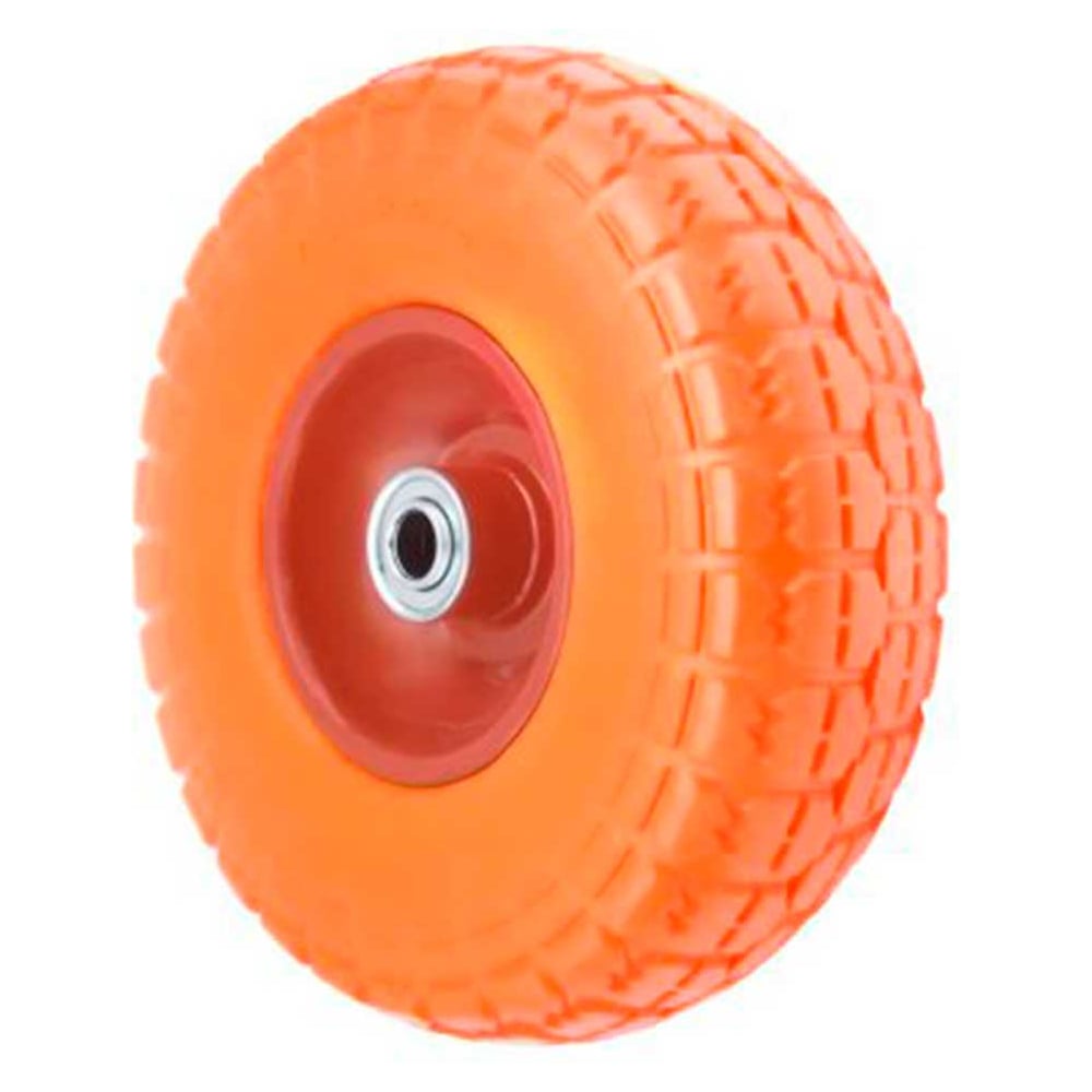 Изображение товара Колесо для тачки полиуретановое бескамерное 4.10/3.50-4 диаметр 260 мм