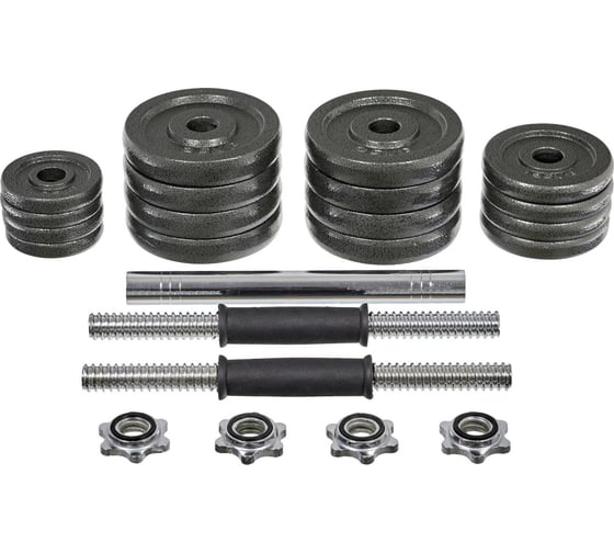 Изображение товара Набор гантелей и гриф для штанги BRADEX 30 кг, пластиковый кейс SF 0558