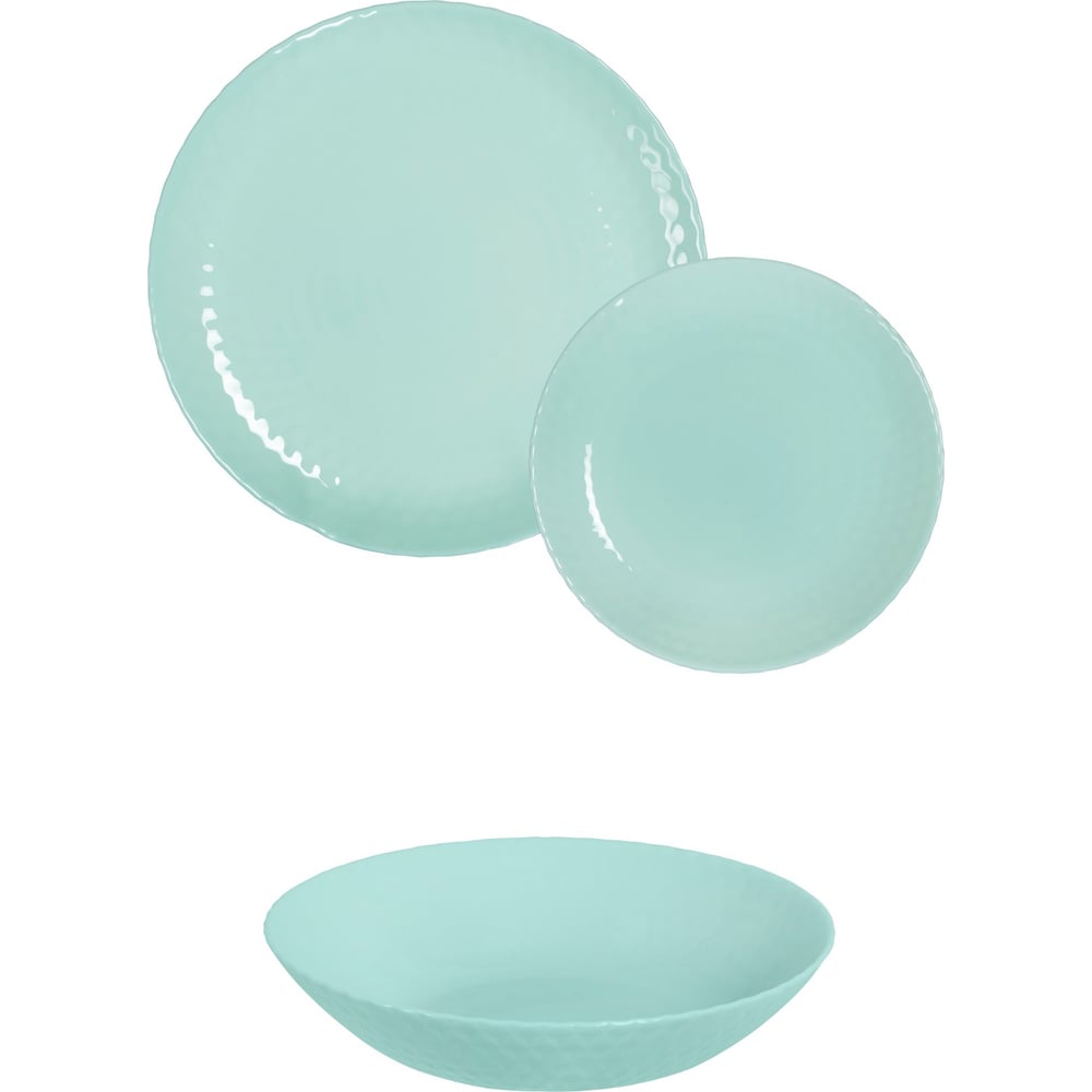 Изображение товара Столовый набор LUMINARC PAMPILLE TURQUOISE 18 предметов из стекла