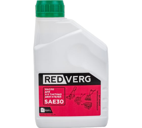 Изображение товара Масло минеральное 4-тактное (0.6 л; SG/CF-4; SAE 30) REDVERG 5028180
