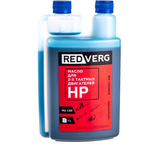 Изображение товара Масло полусинтетическое 2-х тактное с дозатором 1 л REDVERG 6617295