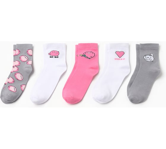 Изображение товара Набор женских носков KAFTAN Замурчательная 5 пар, р. 36-39 (23-25 см) 5482584