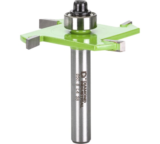 Изображение товара Фреза кромочная дисковая (пазовая) с нижним подшипником 4.0x50.8 мм, S=8 мм, Z=4 Diamond Industrial DIDFRDIS440