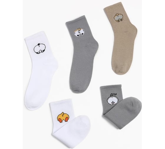 Изображение товара Набор женских носков KAFTAN Обнимашки 5 пар, р. 36-39 (23-25 см) 5482587
