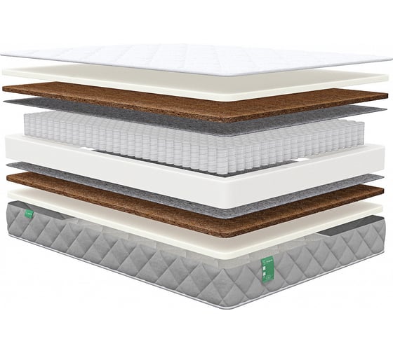Изображение товара Матрас Sleeptek MAX Foam Cocos Double S500 160x190 см MSMFCDS500-160-190