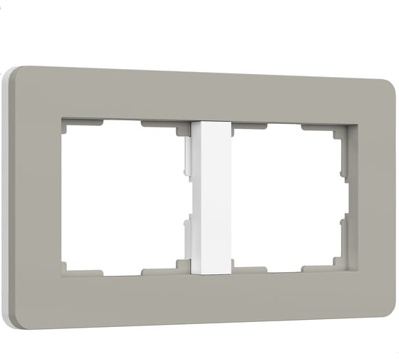 Изображение товара Рамка на 2 поста WERKEL Split (дымчатый/белый, soft-touch) a067260