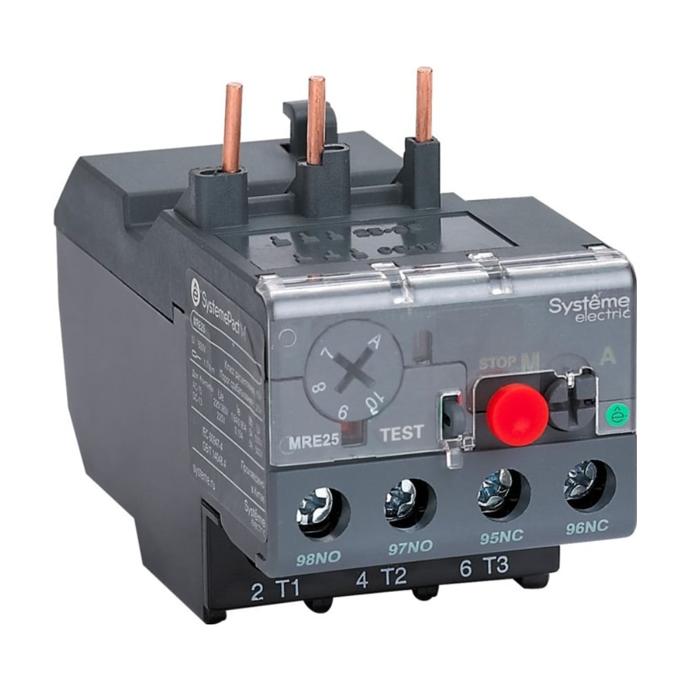 Изображение товара Реле перегрузки тепловое Systeme Electric MRE F25, 7.0-10А, класс10 SE MRE2510