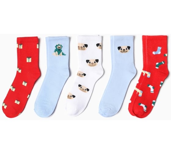 Изображение товара Набор женских носков KAFTAN Подарочек для тебя р. 36-39 (23-25 см), 5 пар 9731145