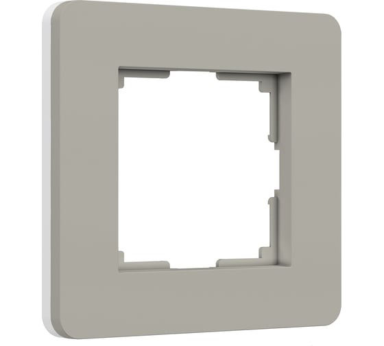 Изображение товара Рамка на 1 пост WERKEL Split (дымчатый/белый, soft-touch) a067259