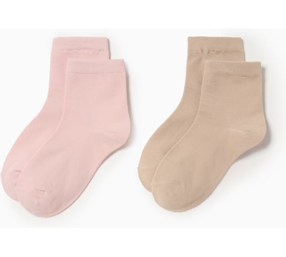 Изображение товара Набор женских носков KAFTAN Base, 2 пары, р. 36-39 (23-25 см) беж/персик 9934589