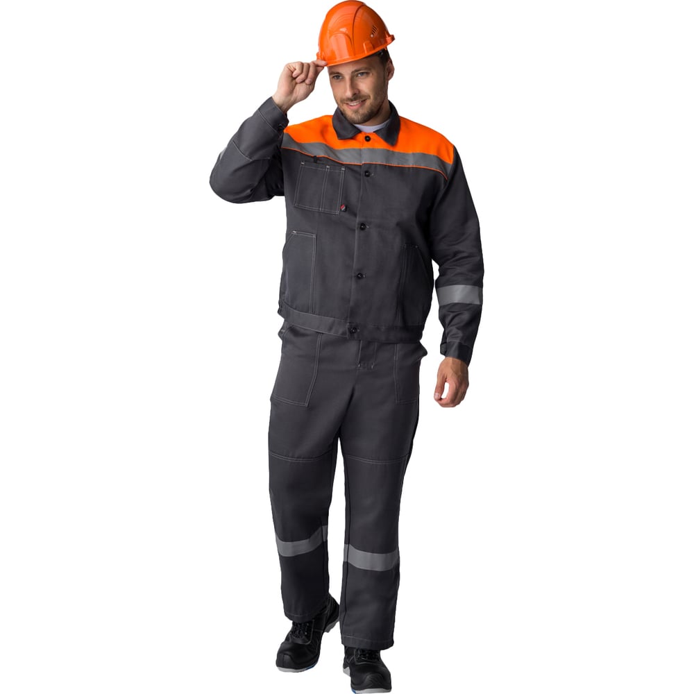 Изображение товара Костюм Лигор-1 СОП Факел, 5XL, тёмно-серый/оранжевый, 60-62