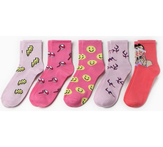 Изображение товара Набор женских носков KAFTAN Cool girl 5 пар, р-р 36-39 (23-25 см) 7442571