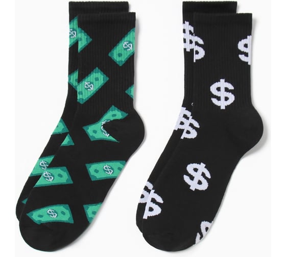 Изображение товара Набор мужских носков KAFTAN Доллар 2 пары, р. 41-44 (27-29 см) 9921735