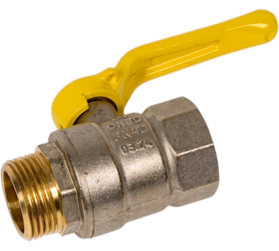 Изображение товара Шаровой кран LD Pride латунь никель газ Ду20 Ру40 ВР/НР 007-8048 537163