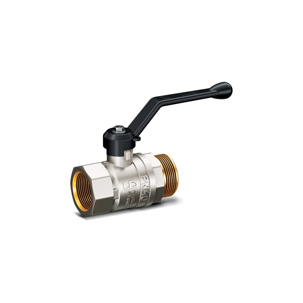 Изображение товара Шаровой кран LD Pride латунь никель Ду50 Ру25 для водопроводных систем