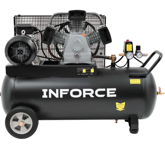 Изображение товара Ременной компрессор Inforce (100 л; 10 бар; 580 л/мин) IBCW-100L-3P/580