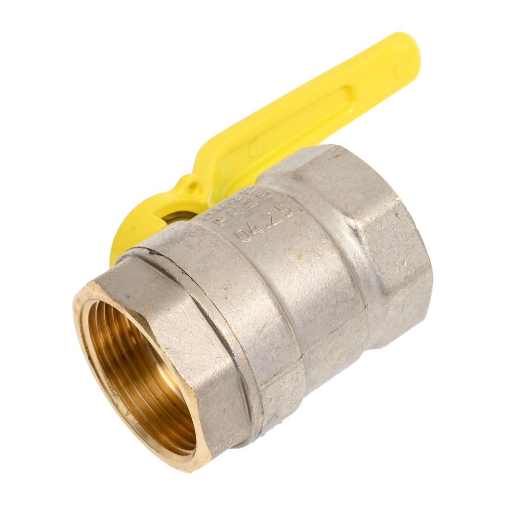 Изображение товара Газовый шаровой кран LD Pride латунь никель Ду32 25 бар рычаг