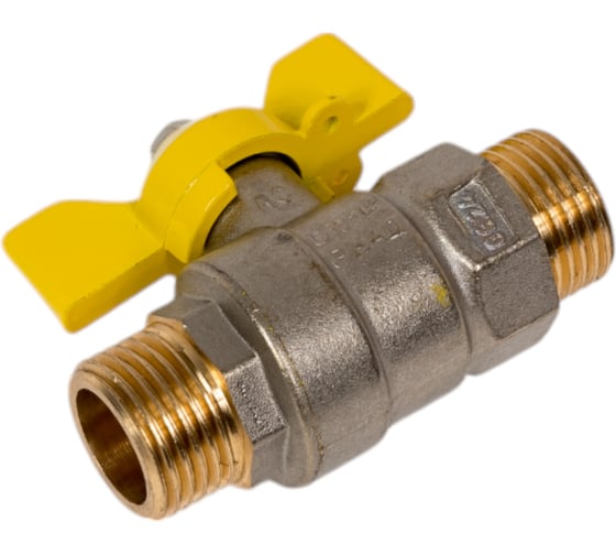 Изображение товара Шаровой кран LD Pride латунь никель газ Ду15 Ру40 НР полнопроходной 007-8041