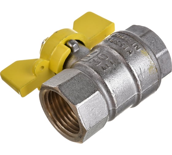 Изображение товара Шаровой кран LD Pride латунь никель, газ Ду15 Ру40 ВР 007-8029 537156