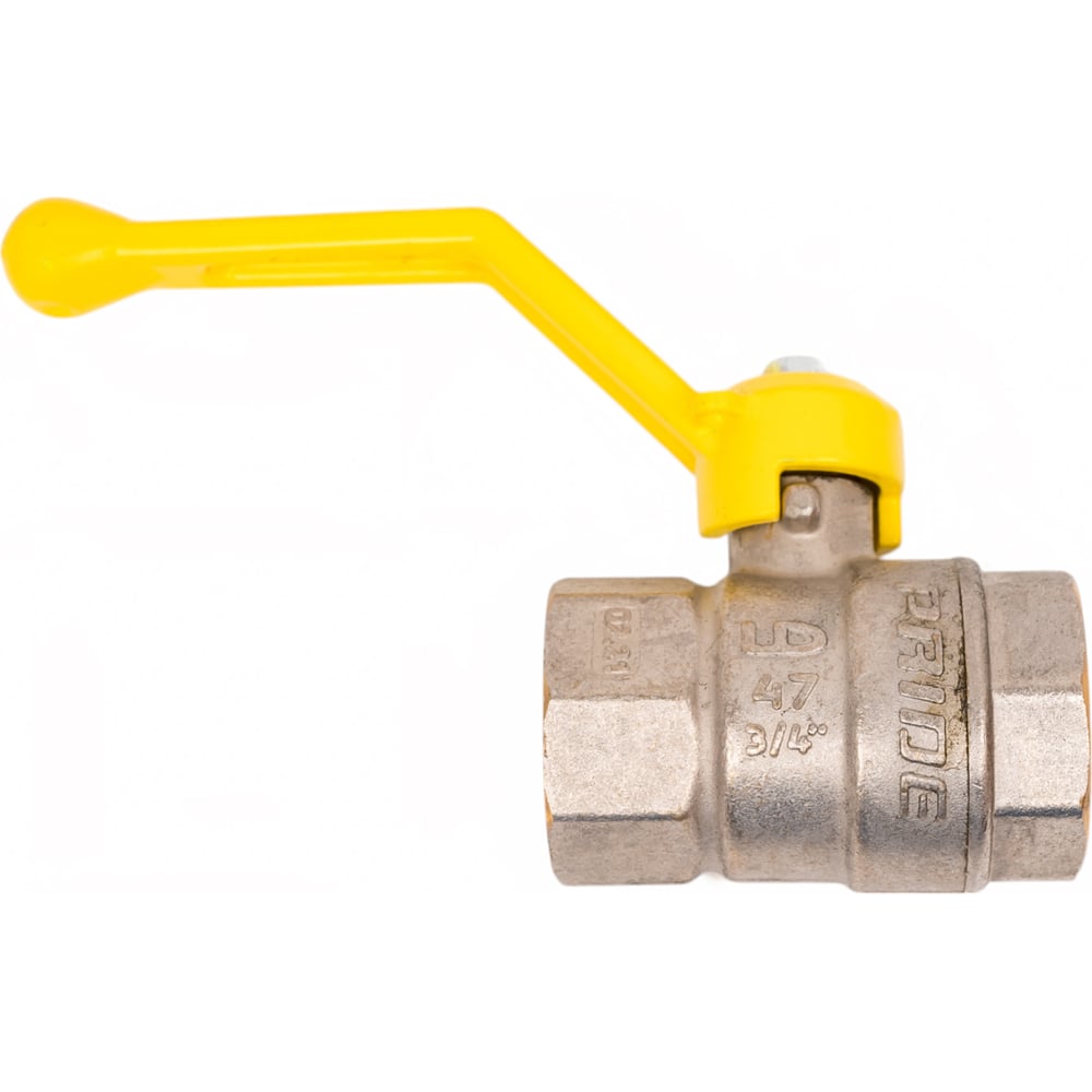 Изображение товара Шаровой кран LD Pride латунь никель газ Ду20 Ру40 ВР