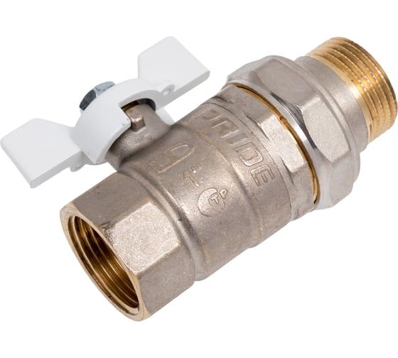 Изображение товара Шаровой кран LD Pride 47.25.В-ГШ.Б (white) LD 47.316.25 W