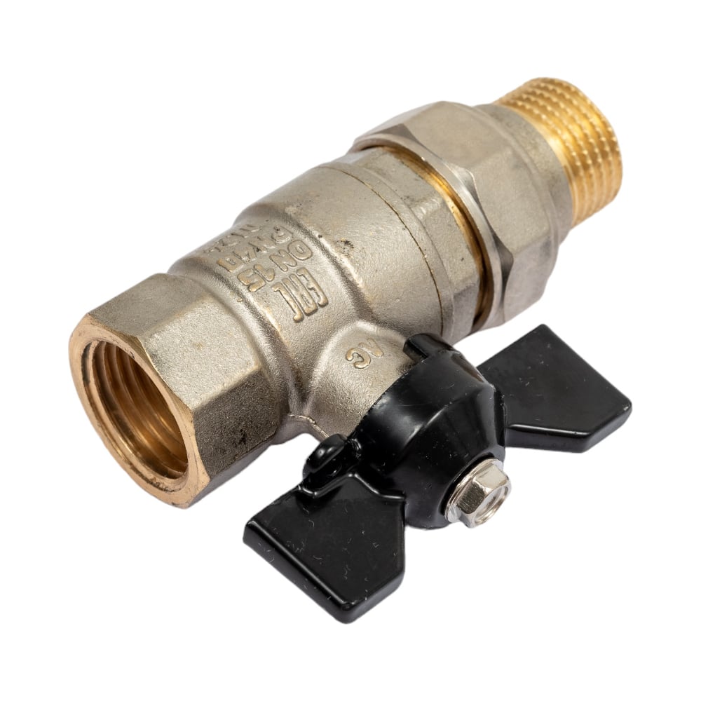 Изображение товара Шаровой кран LD Pride латунь никель Ду 15 Ру40 американка