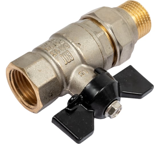 Изображение товара Шаровой кран LD Pride латунь никель Ду 15 Ру40 ВР американка 007-8017