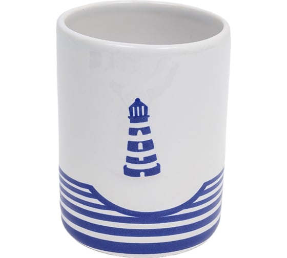 Изображение товара Стакан для ванной комнаты Рыжий кот Морское путешествие TU-TT, керамика 008264