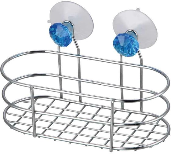 Изображение товара Корзинка подвесная Рыжий кот W2617 овальная, Бриллиант синий, крепление: 2 присоски 311465