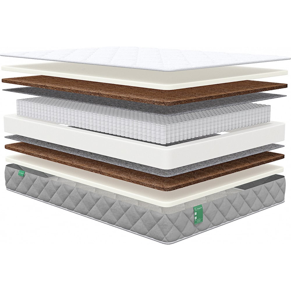 Изображение товара Матрас Sleeptek MAX Foam Cocos Double 80x190 см ортопедический двусторонний