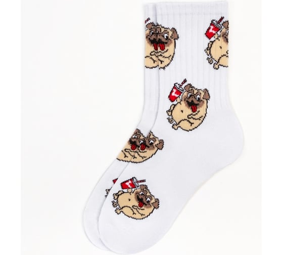 Изображение товара Носки женские KAFTAN "Мопс" р. 36-39 (23-25 см) 7358022