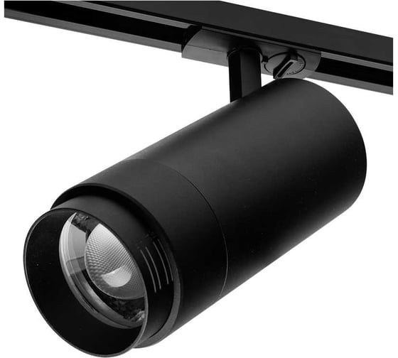 Изображение товара Трековый однофазный светильник на шинопровод Wolta LED 25Вт 4000К 2000Лм чёрный WTL-25W/02B