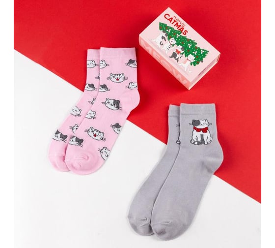 Изображение товара Набор женских носков KAFTAN Catmas, р. 36-40 (23-25 см), 2 пары 5096514