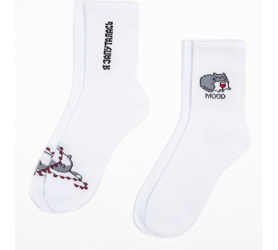 Изображение товара Набор женских носков KAFTAN Киса, р. 36-40 (23-25 см), 2 пары 7065218