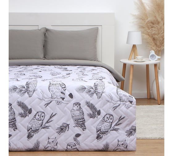 Изображение товара Покрывало LoveLife евро макси Owls 240х210±5см, микрофайбер, 100% полиэстер 9629511