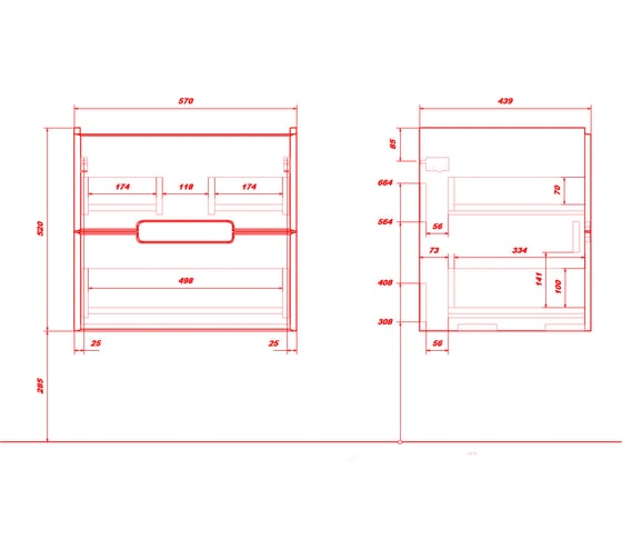 Изображение товара Тумба без раковины в ванную RUVANN KANI 60 подвесная Т.KANI.П-60П