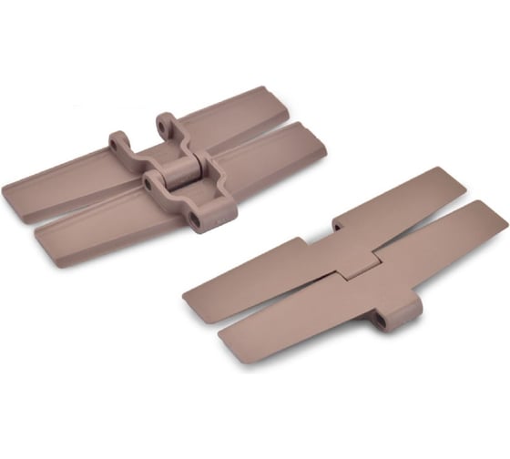 Изображение товара Цепь модульная полиацеталь -40, +80°C, Magnetic SS штифт, HS-880M-K325-POM-LF, цепь пластинчатая, коричневая, штифт Magnetic SS (HGB) Hongsbelt 00-00032880