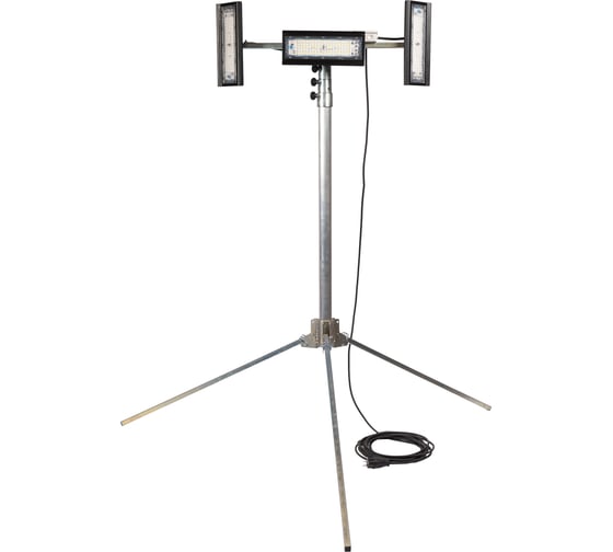 Изображение товара Светодиодный уличный прожектор на штативе REXPO LED 3x50Вт 6500K черный IP65 220В РЭК-4,5х3/100