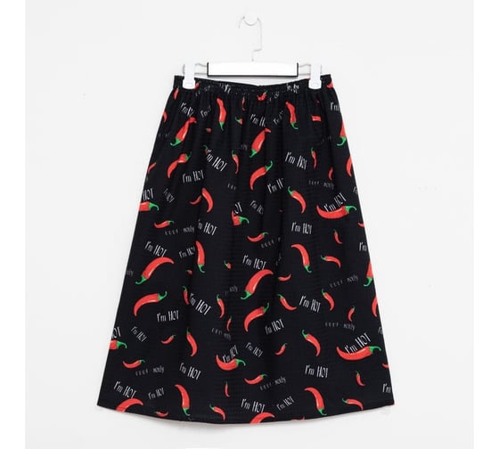 Изображение товара Полотенце для бани Этель "Перчики" муж. килт 75x150 см, 100 % хл, ваф. полотно 6963271