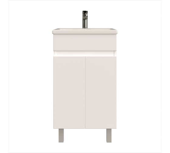 Изображение товара Тумба с раковиной в ванную RUVANN FORTO 50 + Como 50 напольная Т.FORTO.П-50Н-KIT-COM