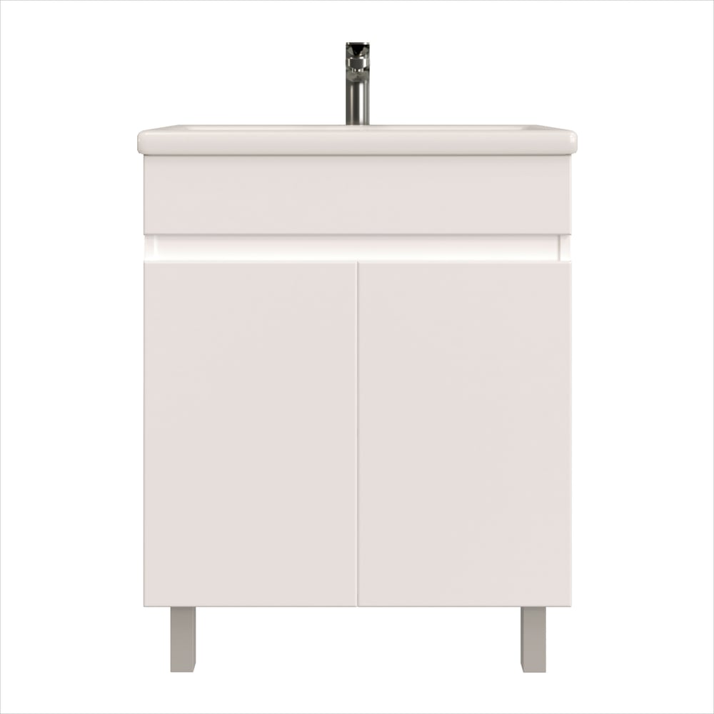 Изображение товара Тумба с раковиной RUVANN FORTO 70 + Como 70 напольная белая современная