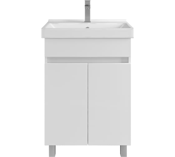 Изображение товара Тумба с раковиной в ванную RUVANN FORTO 50 + Фест 50 напольная Т.FORTO.П-50Н-KIT-FES