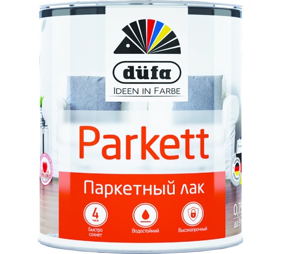 Изображение товара Паркетный лак Dufa Retail PARKETT глянцевый 750 мл Н0000002238