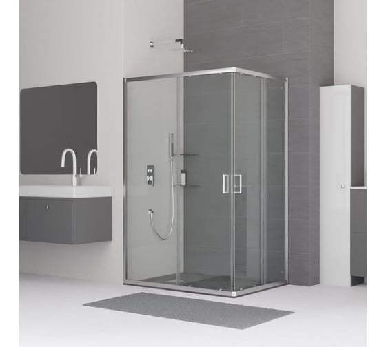 Изображение товара Душевой уголок RGW 90х100х185 CL-44 прямоугольный/хром/прозрачное/5 мм 32094490-11