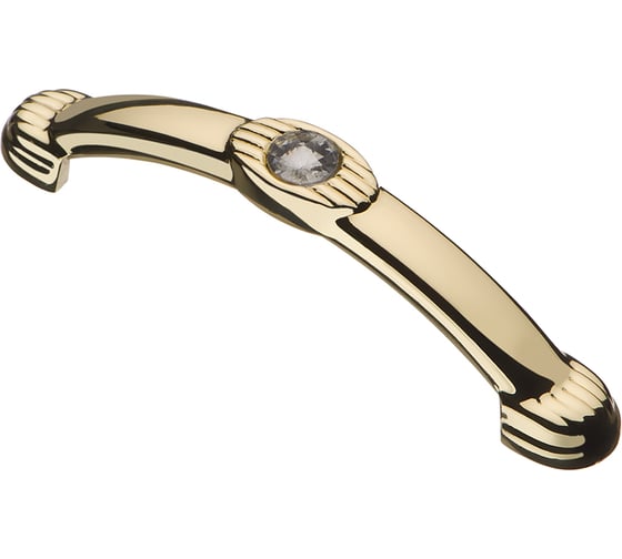 Изображение товара Ручка-скоба Kerron комплект из 4 шт. с кристаллами, 96 мм, золото, CRL37-96 OT SET4(CRL37-96 OT)