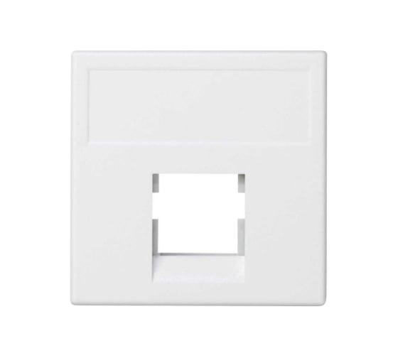 Изображение товара Универсальный адаптер Simon на 1 RJ45 коннектор, модуль К45, без защитных шторок, белый K076-9