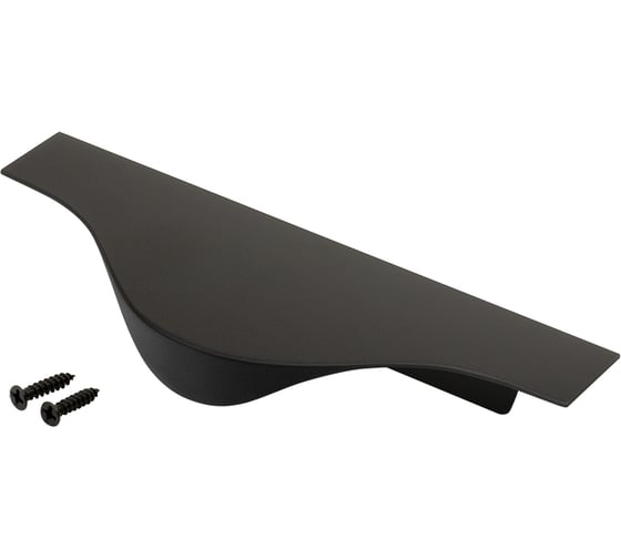 Изображение товара Ручка торцевая Kerron, 150 мм (фасад 18 мм), матовый черный RT-002-150 BL