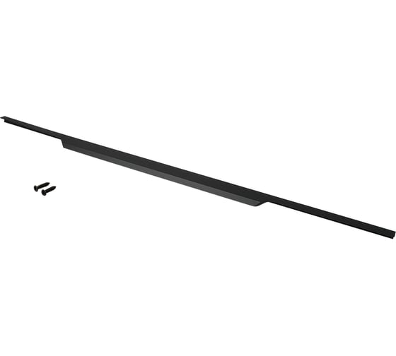 Изображение товара Ручка торцевая Kerron, 1000 мм (фасад 18 мм), матовый черный RT-004-1000 BL